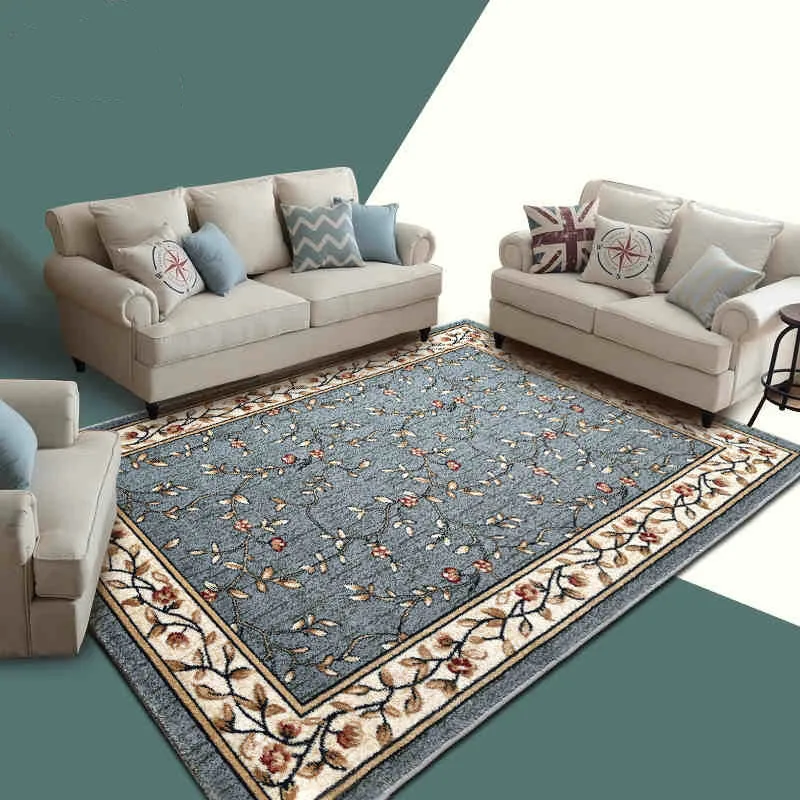 WINLIFE современный простой ковер, гостиная спальня Настольный коврик для чая, Европейский стиль роскошный большой ковер