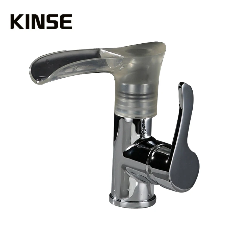 Elegant Water Temperature Control Led Sink Faucet  Basin Faucet  Mixers 360 Degree Rotating Mixer Tap Bathroom Faucet Accessory