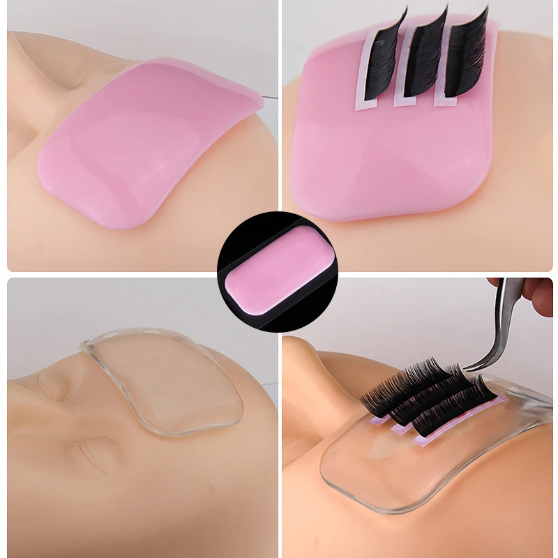

ELECOOL 1pc Silicone Eyelashes Pad Planting False Eyelash Practice Mat Professional Eyelashes Eyelid Makeup Tools For Women Lady