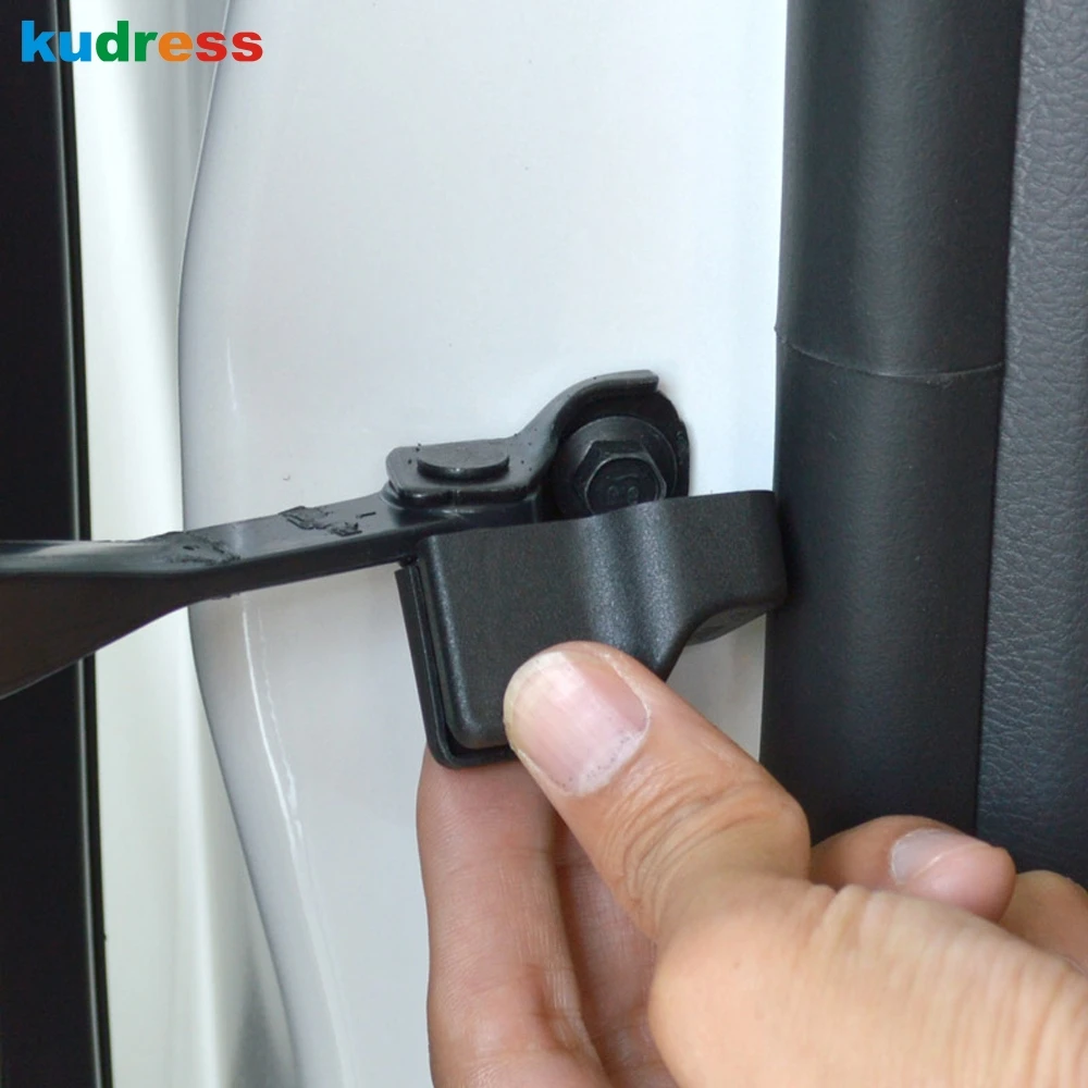 Для Kia Rio 4 Пластик дверь, чтобы проверить единый демпфер защищающих рукавов ржавчины Водонепроницаемый автомобильные аксессуары 4 шт./компл