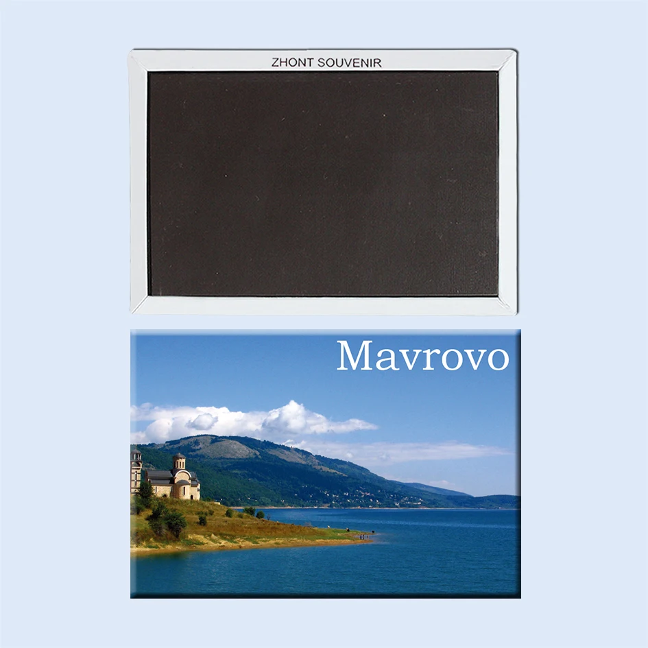 

Lake Mavrovo Macedonia gifts for friends 22574 Landscape Magnetic refrigerator Travel souvenirs