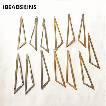 

New arrival! 58x12mm 100pcs/lot Copper material geometric triangle-shape charm for earring/jewelry DIY ( as shown)