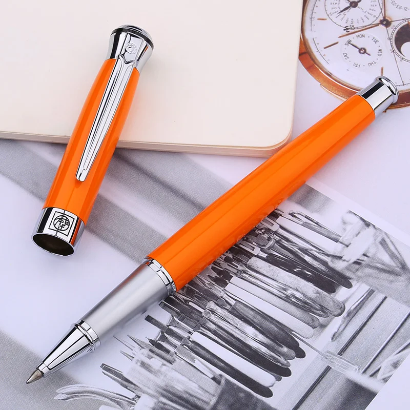 Canetas para Homens Caneta com Caixa de Presente Pimio Tinta Preta Ponto Fino Rollerball Feminino Escritório Presente Papelaria Luxo Original 903 0.5mm 9 Cheap Canetas esferográficas