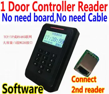 

1 Door Host Terminal machine platform, 1 Door Controller embedded reader,have software RS485 or TCP/IP connect EM ID or IC Card