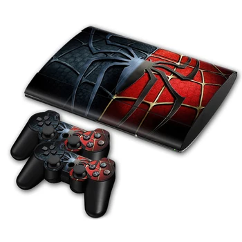 

Vinyl Decal Protective Skin Stickers for Sony PlayStation 3 Super SLIM 4000 Console and 2 Controllers spider man TN-P3S4000-0194