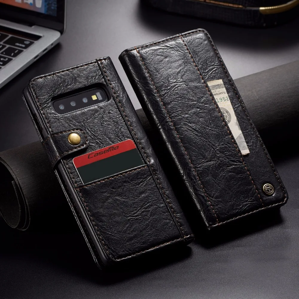 

For Samsung Galaxy S10 Case Samsung S10 Plus Case Leather Wallet Flip Cover Phone Case For Samsung Galaxy S10e S 10 Cover