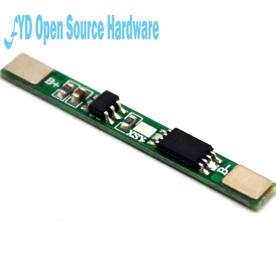 Single - string 18650 battery polymer lithium battery protection board 3.7v  IC 2A 3A