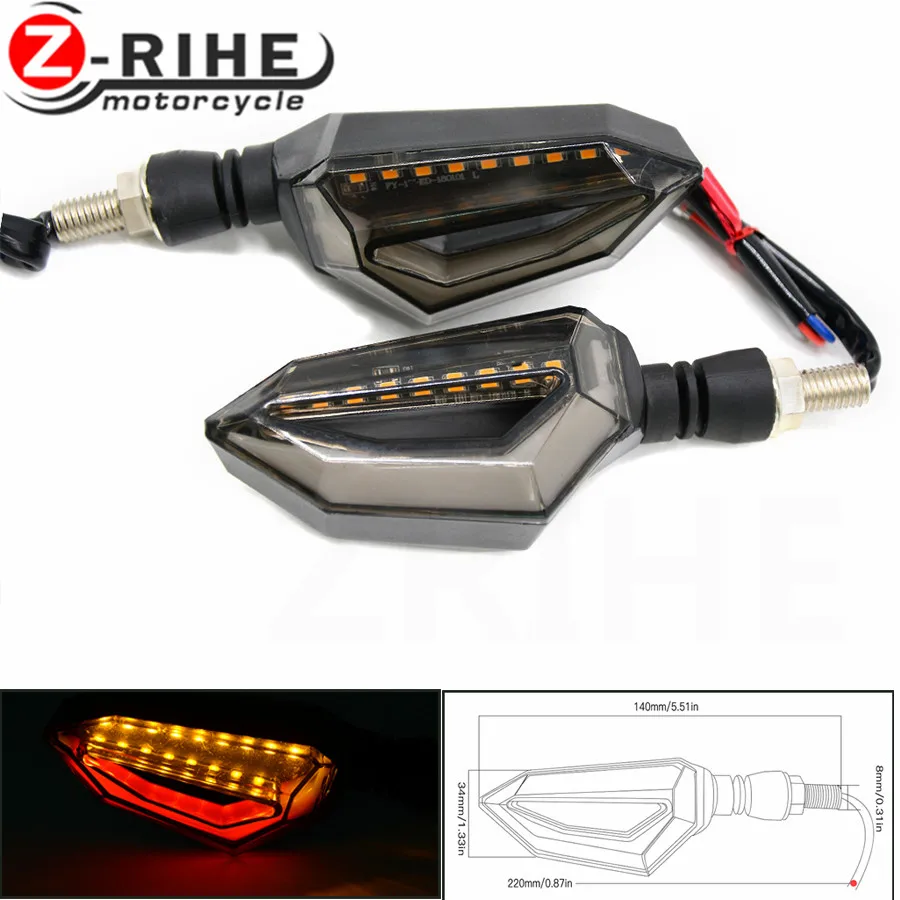 Universal Motorcycle Flasher LED Turn Signal Lamp Amber Blinker Light Motorbike Indicator Light for kawasaki ktm bmw suzuki hond