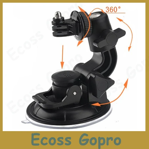 

For Gopro hero 3/3+/4 Suction Cup Mount For Go Pro Car Suction Cup Adapter Mount Tripod For Gopro /SJ4000/SJCAM Accessories