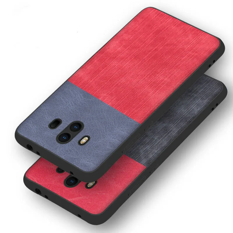 

Case for Huawei Mate 10 9 Pro Fabric Skin Canvas Denim PU Leather Cover For Huawei P10 P10 Plus Mate 10 Soft Silicone Phone Case