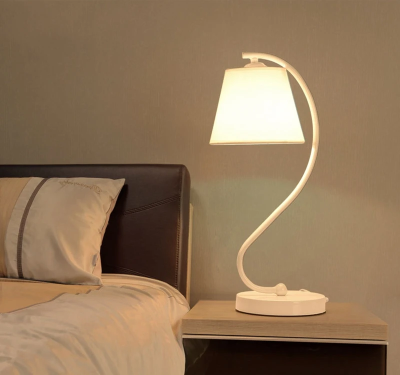 Nordic LED Table Lamp Contracted Modern Creative Cloth Desk Light Study Bedroom Bedside Lighting Indoor Living Room Decora Lamp (18)