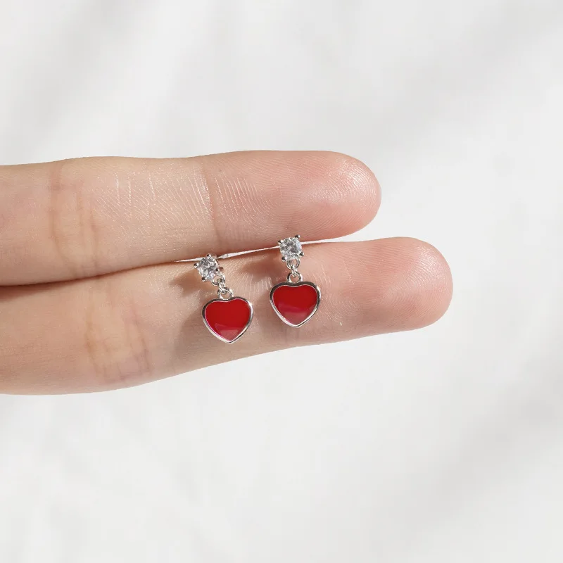 Серьги из стерлингового серебра 925 пробы с четырьмя когтями женские корейские
