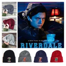 Аниме ривердейл джагхед Джонс, аксессуары для косплея, шапки для женщин и мужчин, хлопковая шерстяная купольная кепка, шляпа с вышивкой Арчи, Вероника, Бетти