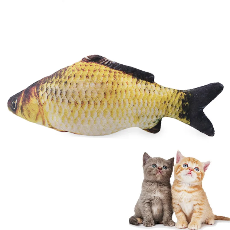 

Funny Cat Toy Play Chewing Rattle Scratch Catch Toys for Cat Simulation Fish Shape PP Sisal Hemp 20cm Pet Sound Toys