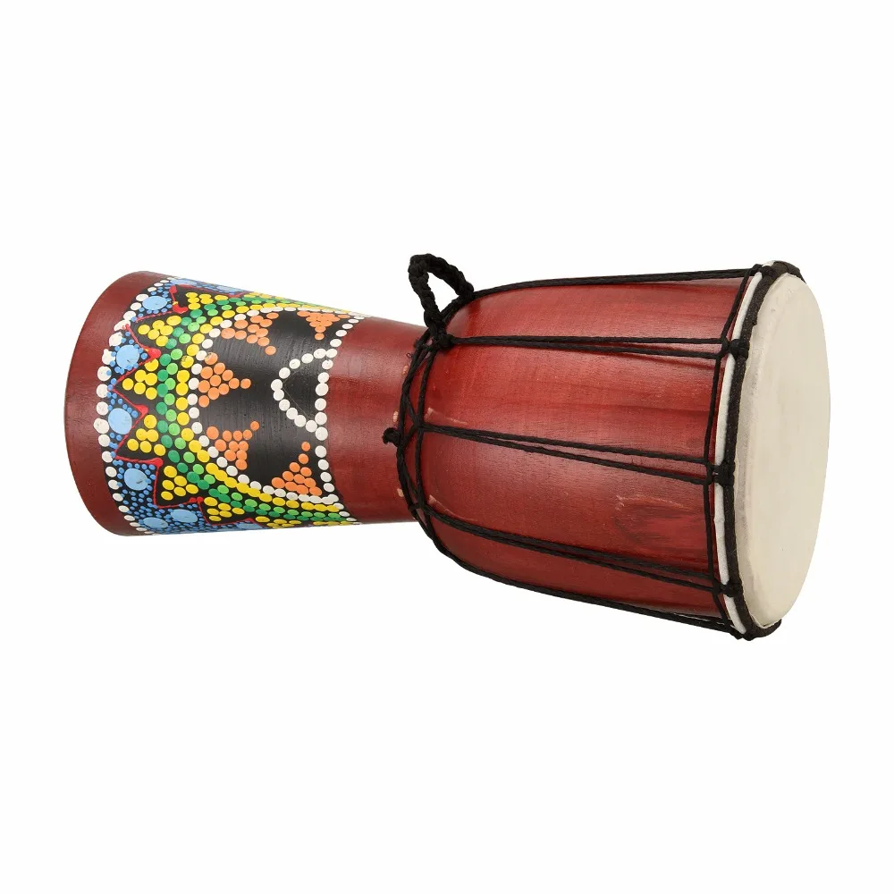 Профессиональный Африканский барабан Djembe 4 дюйма 6 дюймов деревянный ручной