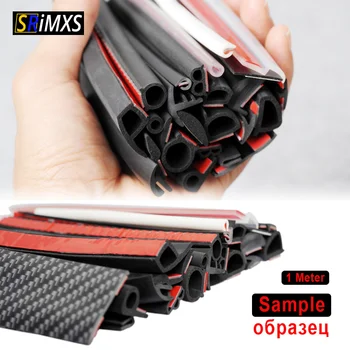 

Rubber Car Door Seal 1 Meter D B Z I V P Type Car Door Weatherstrip Anti-Scratch Seal For Auto Car Accessories