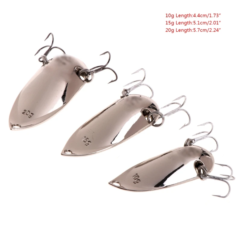

Fishing Bait Lure Double Hooks Spoon Crankbaits Spinner Artficial Cicada Tackle #20/12