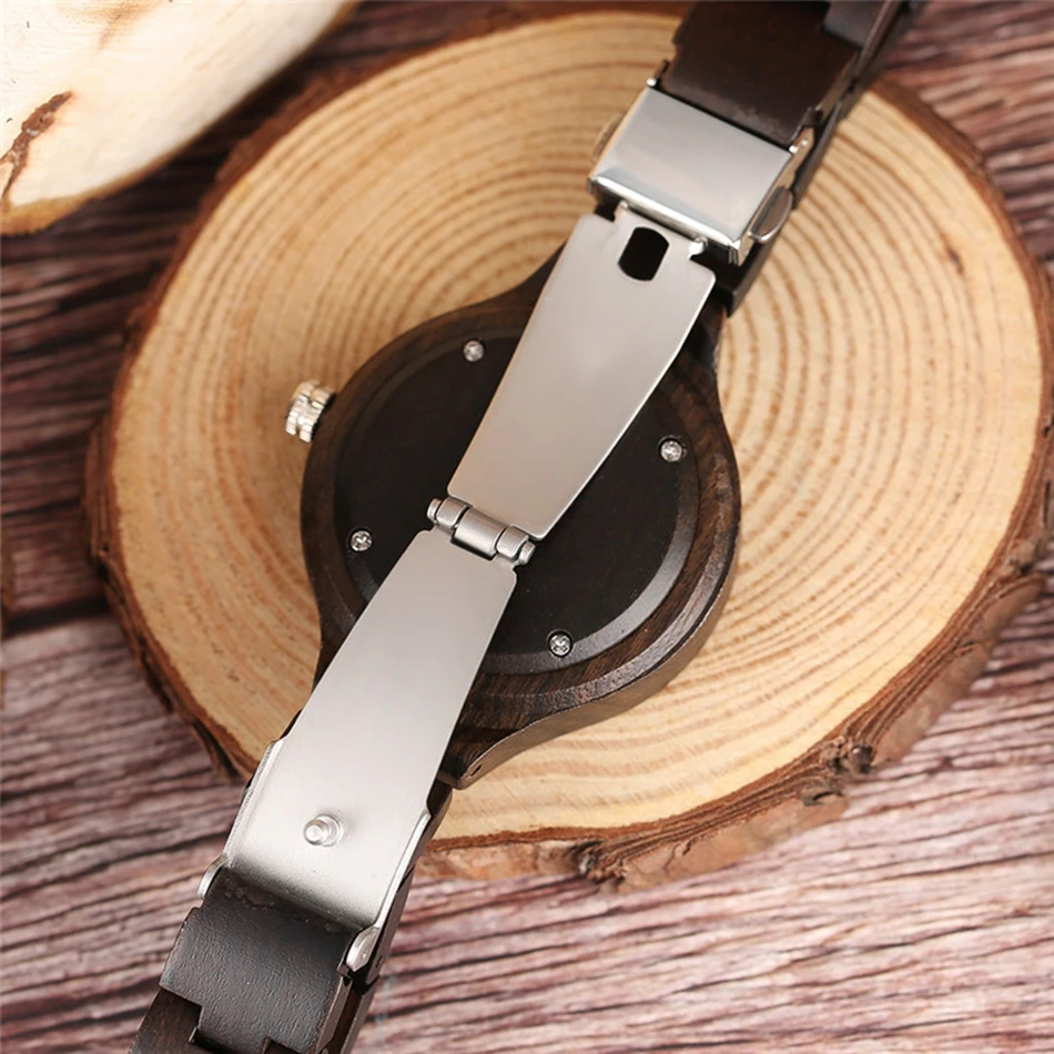 Nature Womens Wooden Wrist Watch Ladies Creative Full Wood Watch Fashion Bracelet Trendy Bamboo relogio feminino 6