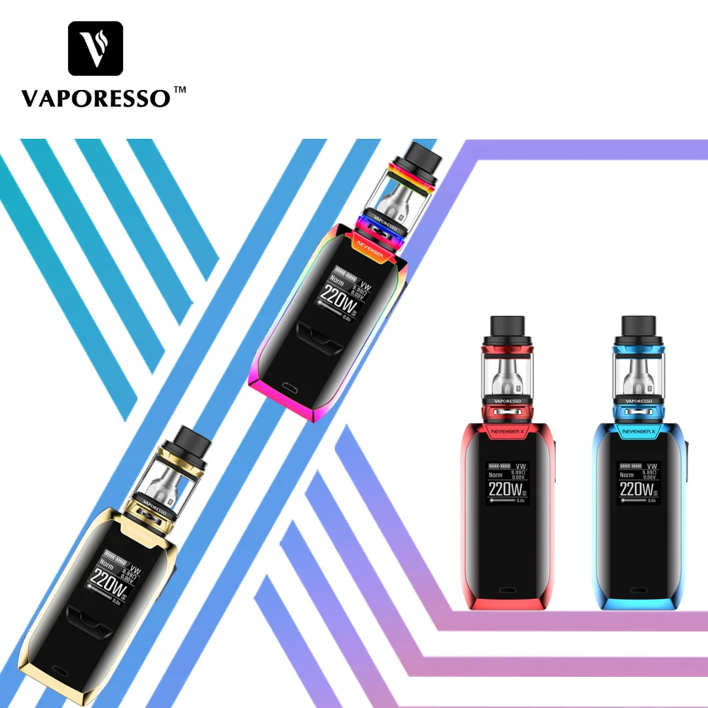 

Vaporesso Revenger X Vape Kit 220W TC Starter Kit with NRG 5ml Sub-Ohm Tank & Vaporesso Revenger 220W TC Slide-n-Fill design