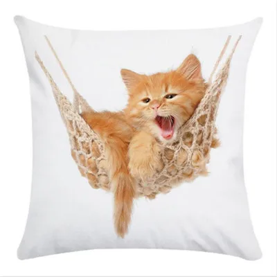 Декоративная подушка для домашних животных, супер милая наволочка с милым котом, супер мягкая декоративная подушка для сиденья автомобиля, декоративная наволочка - Цвет: xiaomao-9