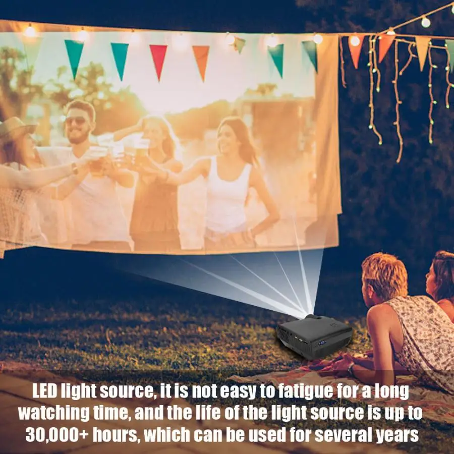 W50 портативный проектор домашний кинотеатр Мини WiFi лазерный проектор кинотеатр с системой Android 6,0 для 150 дюймового экрана Поддержка u-диска