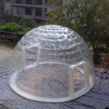 Коммерческая реклама один раз надувной купол пузырь дерево палатка двойной слой надувной прозрачный пузырь палатка