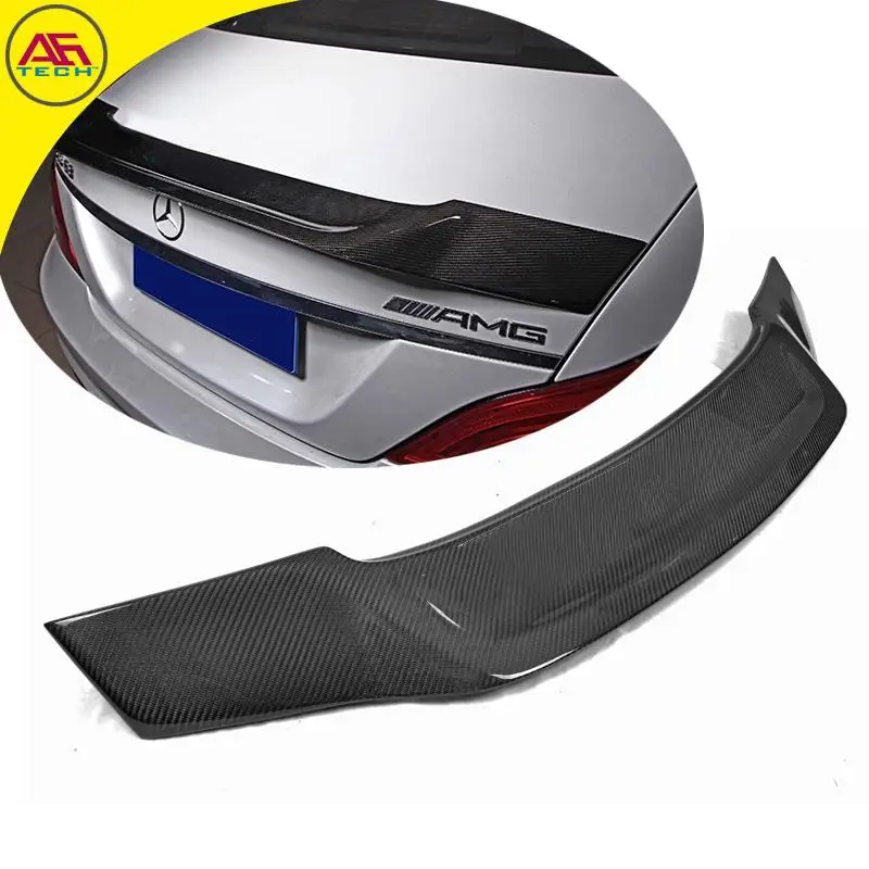 Carbon fiber back trunk spoiler rear boot lip spoiler wing rear spoiler