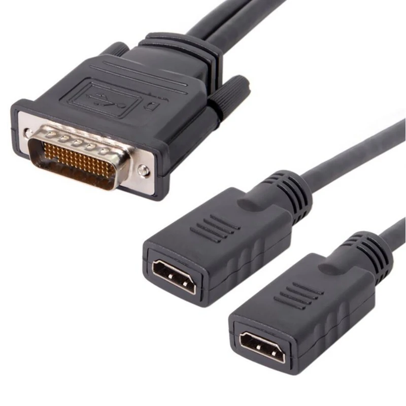 20 см DMS 59Pin Штекерный к двойному DP Displayport Display port & HDMI 1 4 HDTV женский сплиттер