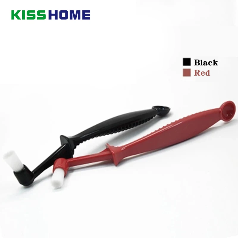 

Burner Cleaning Brush Espresso Coffee Machine Special Filter Nylon Brushes with Spoon Double Head Anti-scalding Cleaning Brush