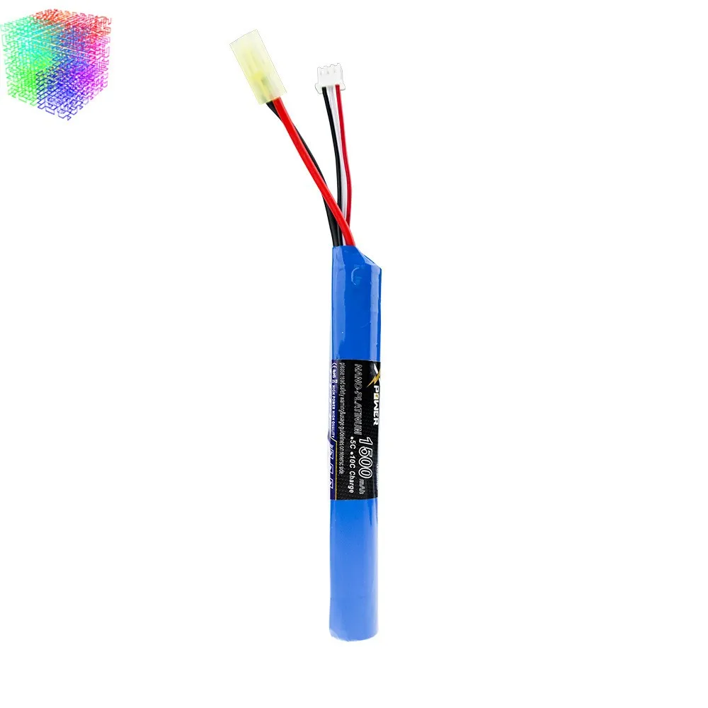 gun battery 7.4v 1500mah lipo  (8)