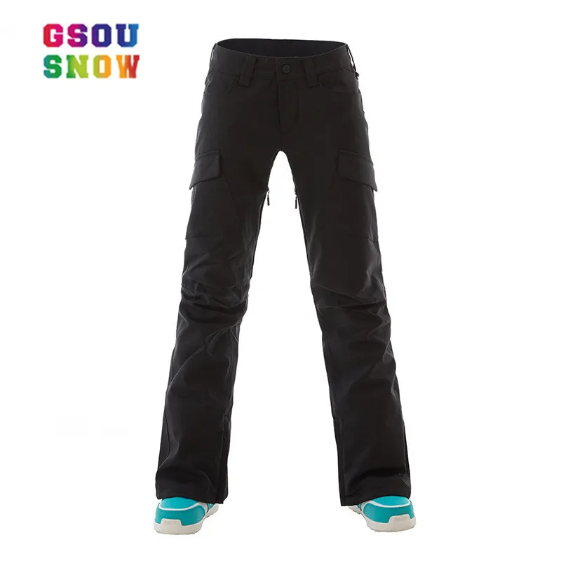

GSOU SNOW Brand Women Ski Pants Windproof Skiing Pants Female Snowboard Trousers Winter Outdoor Breathable Warm Sport Thermal