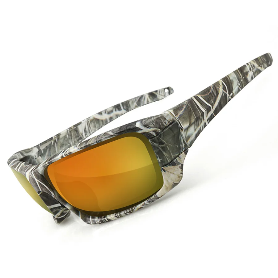 NEWBOLER поляризованные солнцезащитные очки, камуфляжная оправа, сменные линзы, спортивные солнцезащитные очки, очки для рыбалки, Oculos De Sol Masculino