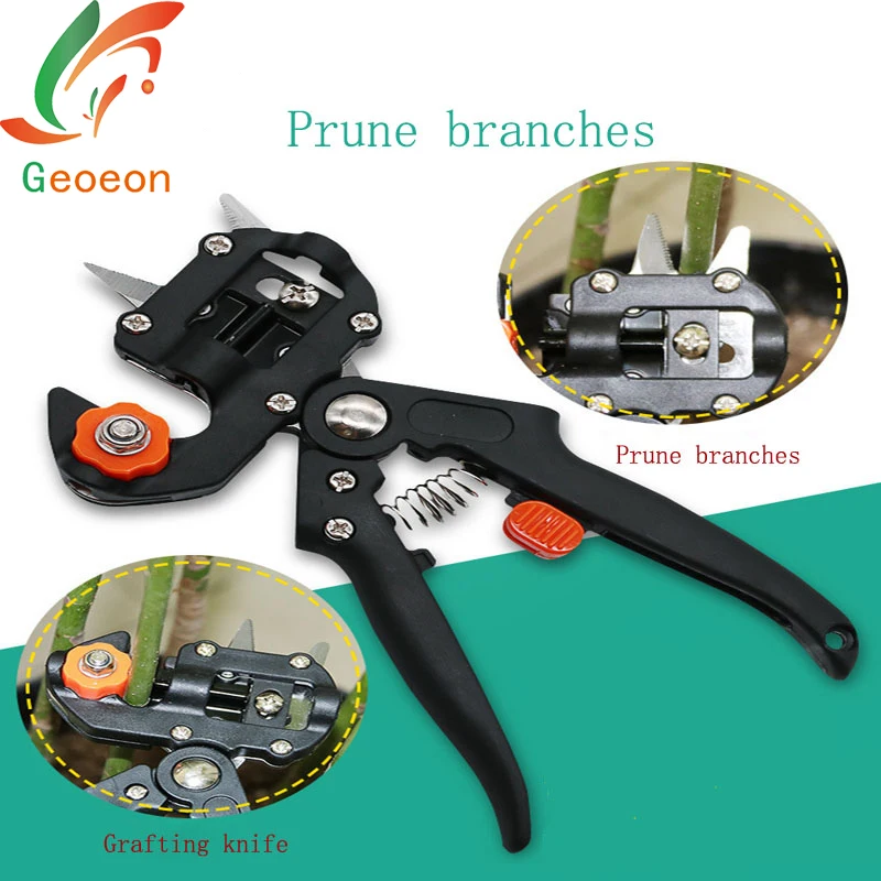 

Geoeon Grafting Machine Garden Shears Pruning Scissors Tool Fruit Tree Pruning Secateurs Cutting Grafting Shears Tool A7