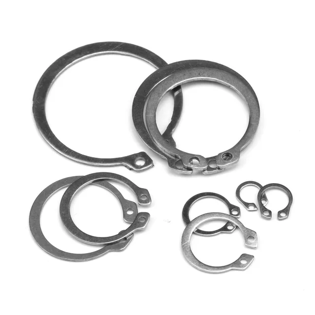 200PCS M8 M9 M45 Gourd Stainless Steel Shaft C type Elastic External Circlip Snap Retaining Ring