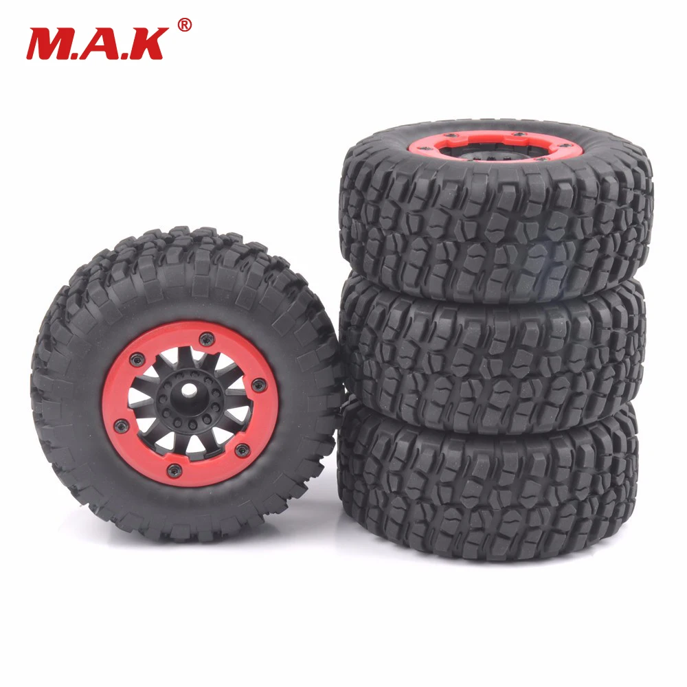 

4Pcs/set RC parts 12mm Hex bead-lock short course ruber tire tyre rims fit for HPI HSP RC 1:10 TRAXXAS slash accessories