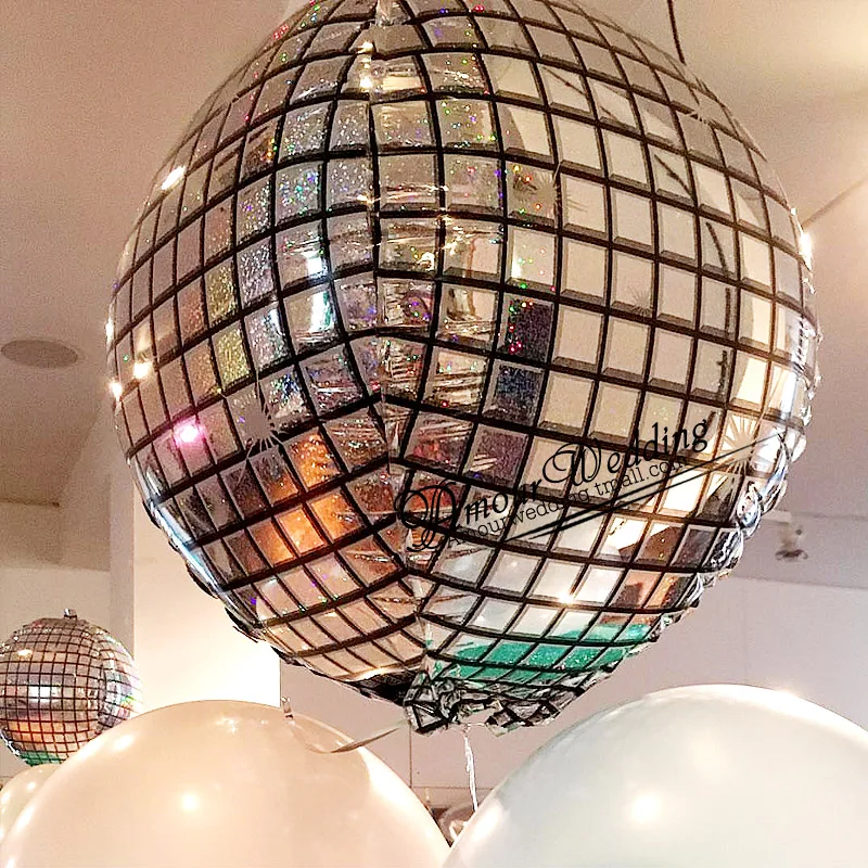 

Kuchang 20pcs 22inch 4D Disco Helium balloons birthday wedding party Decor balloon Photo props Kids toys baby balloon