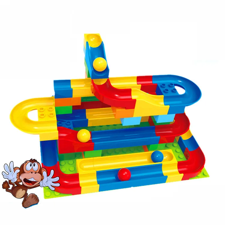 72pcs+ Marble Run Building Blocks Set DIY Educational Toys for Children