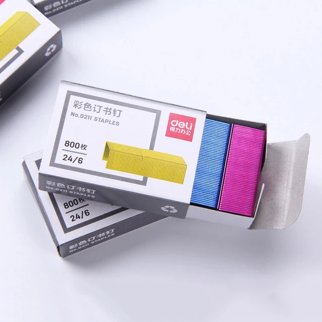 Colored staples for stapler deals