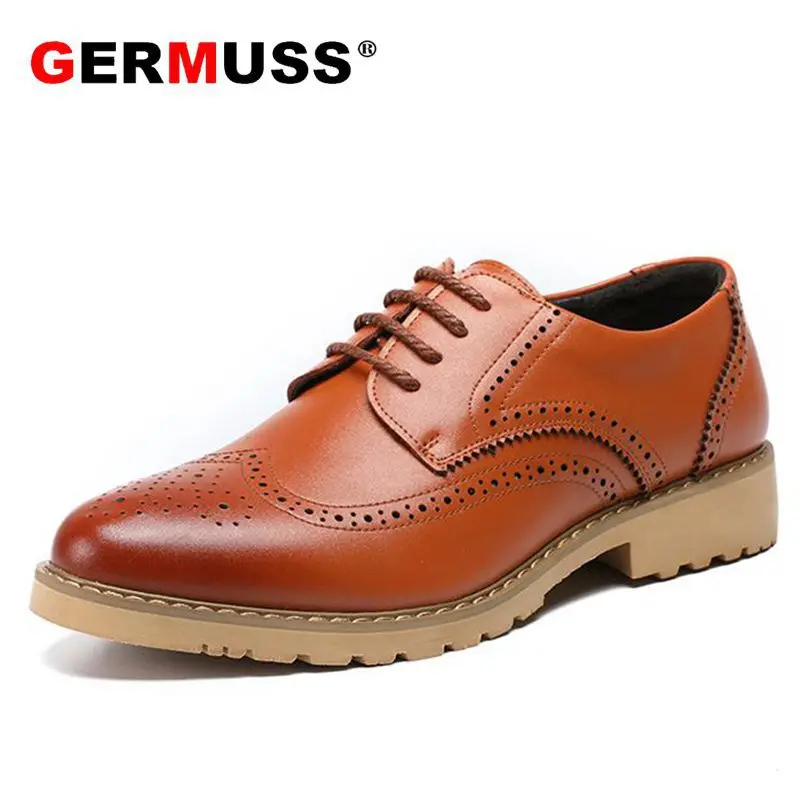 

Italian Fashion men shoes genuine leather Luxury Mens Goodyear Welted official shoes Spring Popular Officer leather Dress Shoes