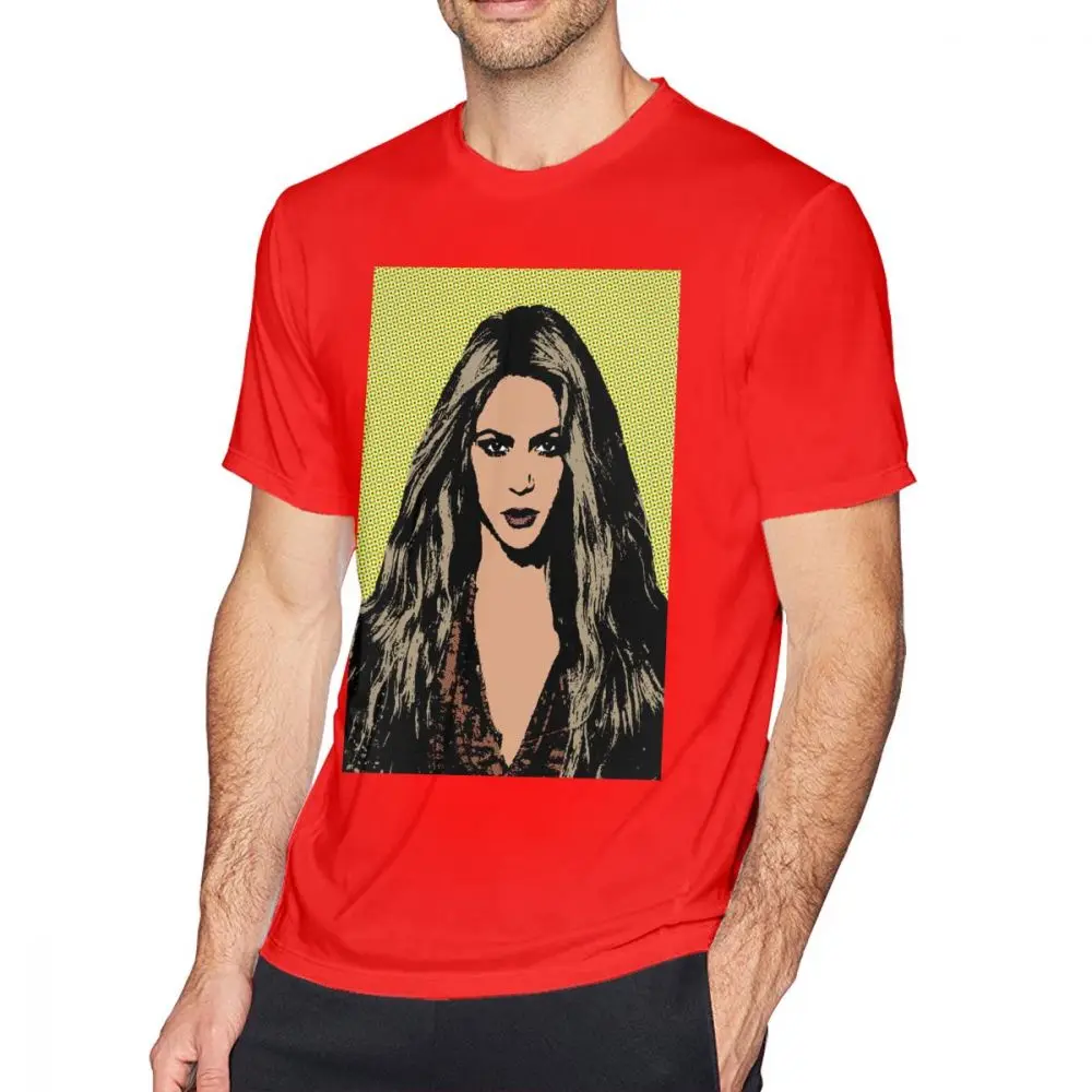 Shakira T shirt; Shakira Red Dress Tee Shirt