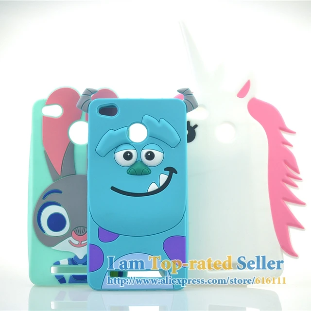for xiaomi redmi 4a case cute judy sulley unicorn minions cartoon