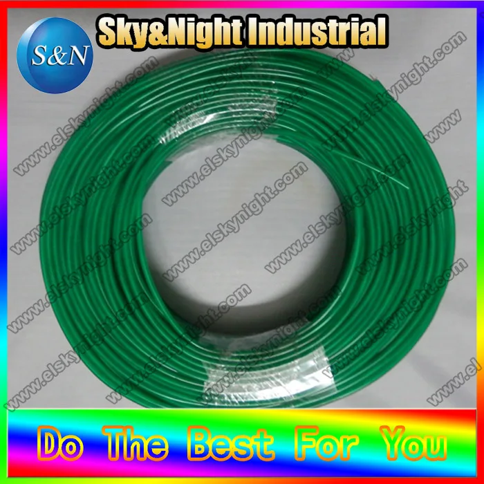 Best Price High quality flexible neon light Led EL WIRE 2.3mm-Gree color 100M/Roll with Free shipping