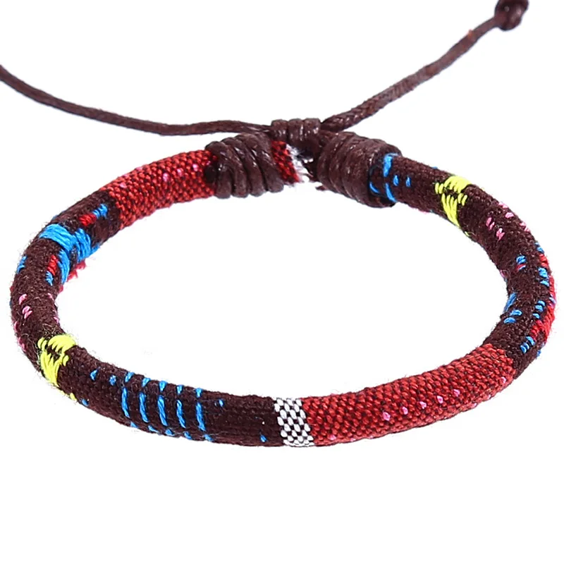 

Boho Ethnic Hand Braided Rope Bracelet Charm Bohemian Bangle & Braclet For Men personalized Armband Jewelry Erkek Bileklik