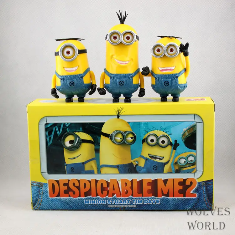 11cm 3D Eye Minions Despicable Me 3 Minion Capsules small yellow people