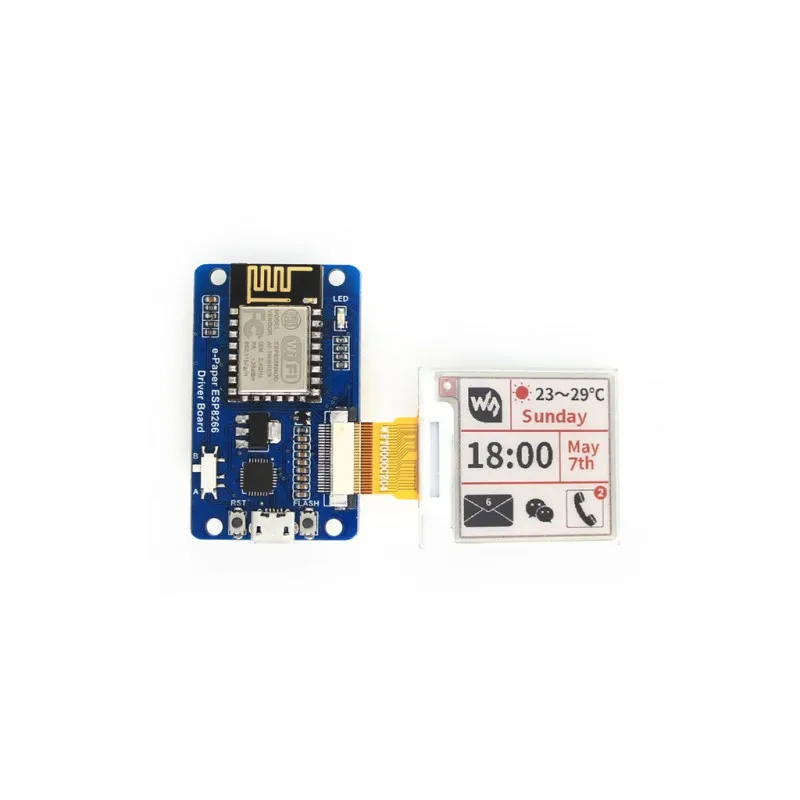 Универсальная плата водителя электронной бумаги с Wi Fi SoC ESP8266 на борту