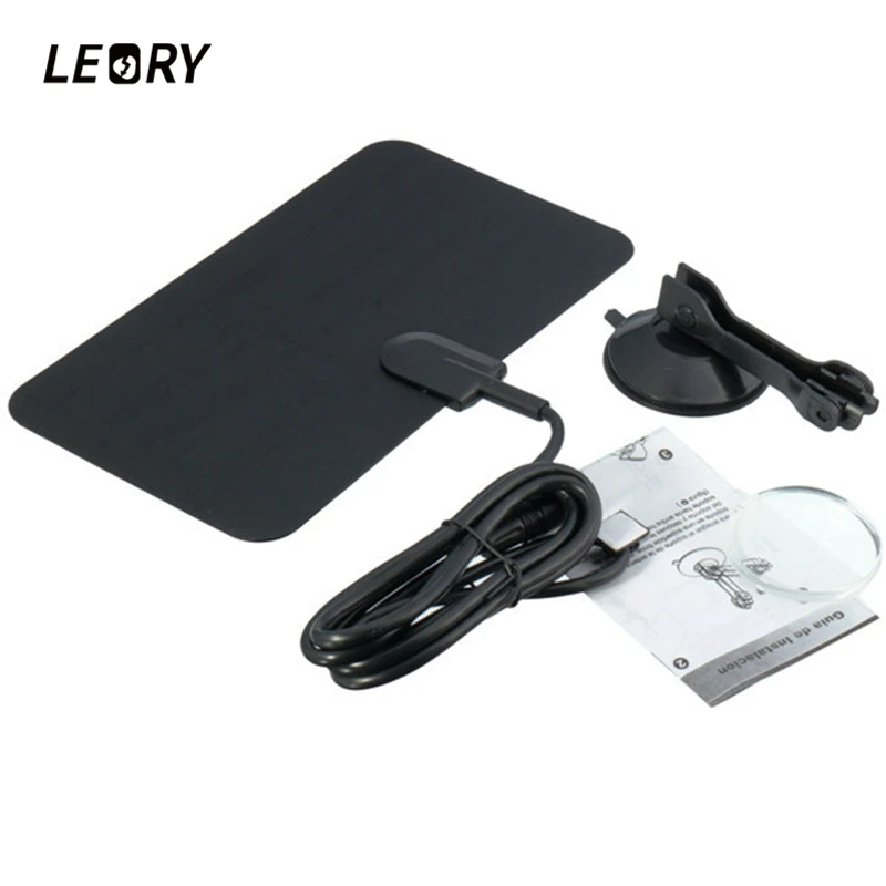 LEORY Digital Indoor TV Antenna Receiver HDTV DTV Box Ready HD VHF UHF