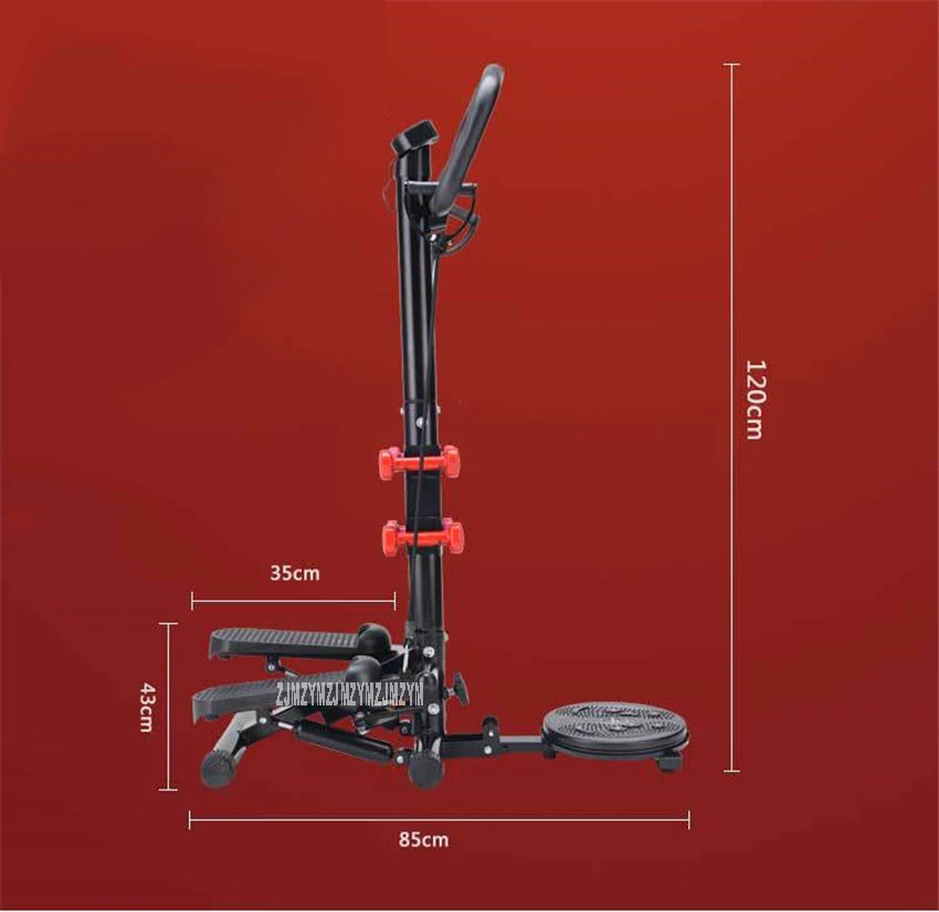 4 Функция в 1 Степпер с поручнями поворот талии тонкий корпус тянуть гантели ноги Фитнес учебного оборудования JS5007DV1