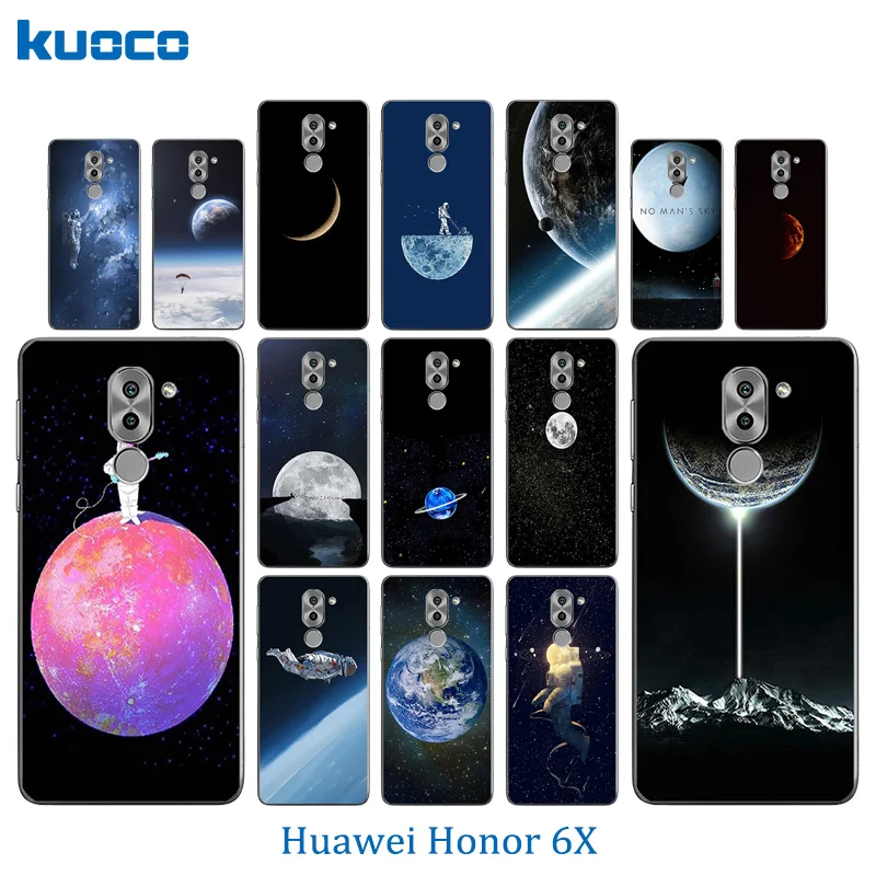 Чехол для телефона Huawei Honor 6X силиконовая задняя крышка Космический мир узор GR5 2017