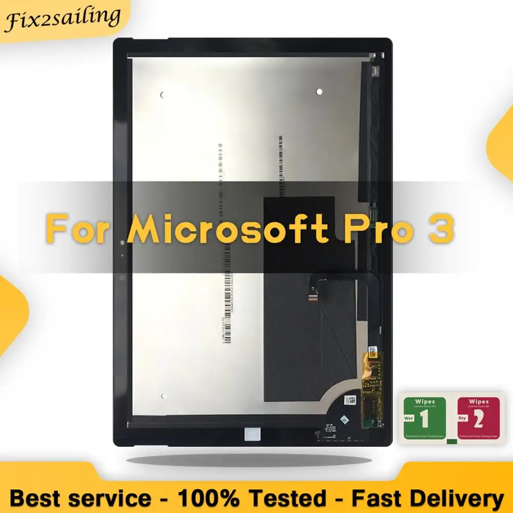Microsoft Surface Pro 3 1631 LCD Touch Screen Digitizer Assembly Replacement T