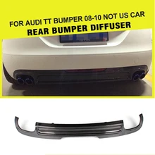 Carbon Fiber Rear Bumper Lip Diffuser for Audi TT 8J Standard Bumper 2008-2010